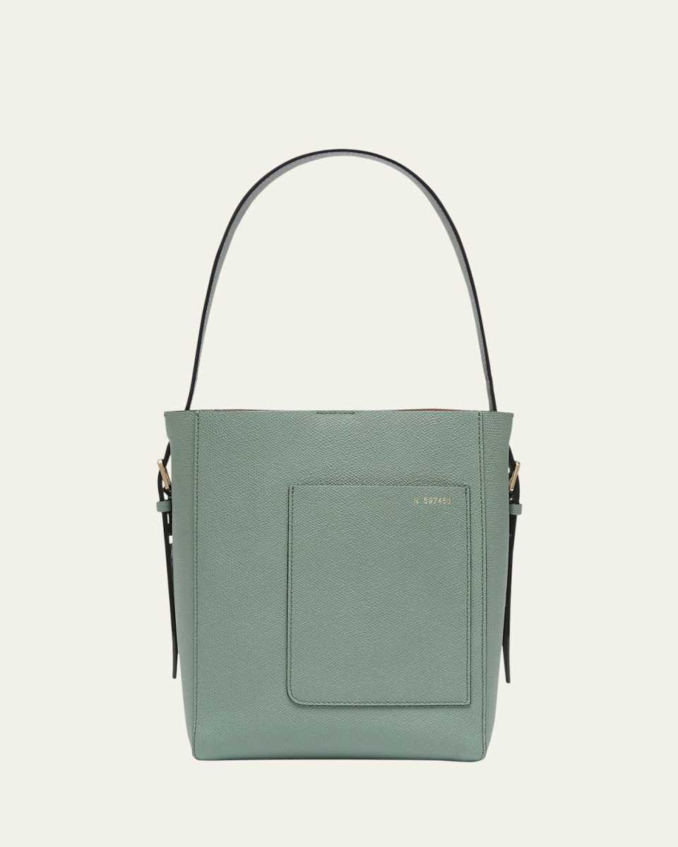 Secchiello Small Leather Bucket Bag
